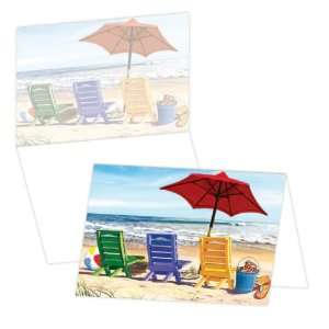 ECOeverywhere Endless Summer Boxed Card Set, 12 Cards and Envelopes, 4 