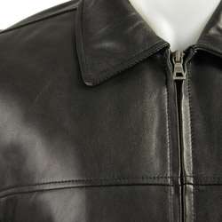 London Fog Mens Leather Jacket  Overstock