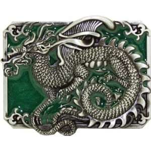  Pewter CHINESE DRAGON Belt Buckle DETIALED Everything 