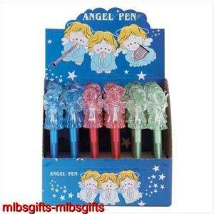 Dozen Cute Angel Cherub Pens   Blue Ink   Bulk Buy New  Item #31459