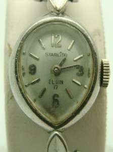 Vintage Ladies Elgin Starlite Watch Assymetrical  