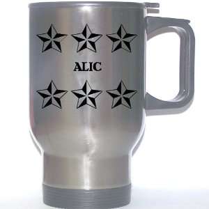  Personal Name Gift   ALIC Stainless Steel Mug (black 
