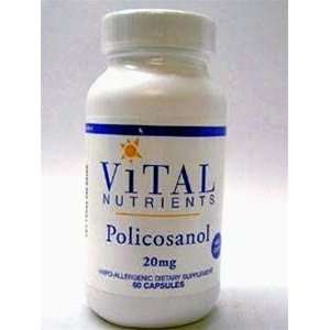  Vital Nutrients Policosanol 20mg 60 Capsules Health 