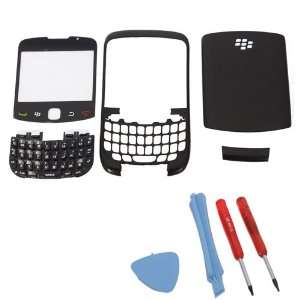 Replacement Plastic Housing for BlackBerry 9300 Black + Tools(1x T5 