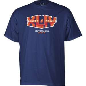  Reebok Super Bowl XLIV Official Logo T Shirt: Sports 