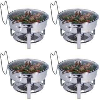 NEW Kirkland Signature Round Stainless Steel Chafing Dish Chafer 5 qt 