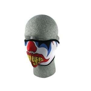  1/2 Clown Neoprene Face Mask: Toys & Games