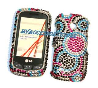 For LG Cosmos Touch Rhinestones Bling Phone Case Cover  