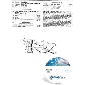  NEW Patent CD for TOOL FOR INSTALLING AND REMOVING SNAP 