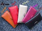 NWT 100% Genuine Leather Clutch Purse Handmade Bags Name Card Wallet 