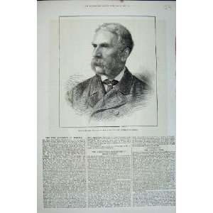  1880 Man William Patrick Adam New Governor Madras