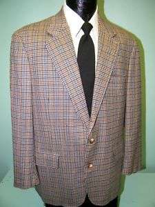 Jacket MULTI COLORED Sport Coat TATTERSALL Blazer 42 R  