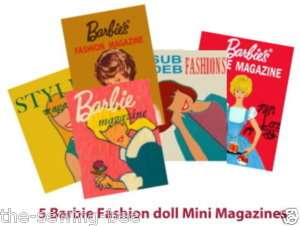 Barbie doll Mini Fashion Magazine 1963 vintage  