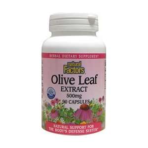  Natural Factors   Olive Leaf Extract 500 mg.   90 Capsules 