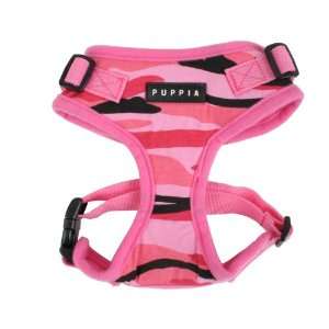  Authentic Puppia Combat RiteFit Harness, Pink, Large Pet 