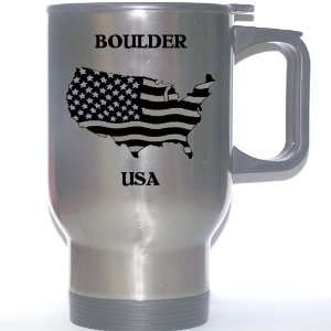  US Flag   Boulder, Colorado (CO) Stainless Steel Mug 