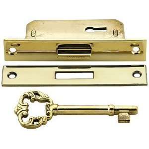  Furniture Locks and Keys. Large Solid Brass Full Mortise Cabinet 