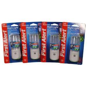 Lot of 4 First Alert Automatic Night Lights LED 6 1 