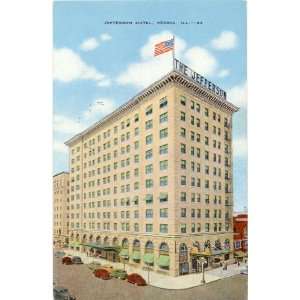  Postcard   The Jefferson Hotel   Peoria Illinois 