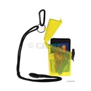   Witz   Keep It Safe ID/ Accessory Case, Clear Yellow Sports