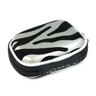 GTMAX Silver Zebra Premium Unviersal Bluetooth Headset Pouch Carrying 