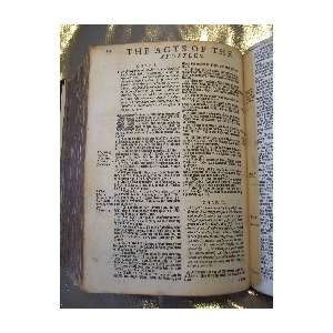 1630 KING JAMES FIRST EDITION RARE LEATHER ANTIQUE FAMILY DISPLAY HOLY 