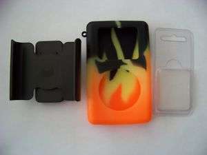 iPod Classic 4G 20GB Flames Skin Belt Clip Screen Guard  