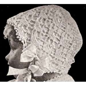  Crochet PATTERN to make   Antique 1916 Baby Infant Cap Hat Bonnet 