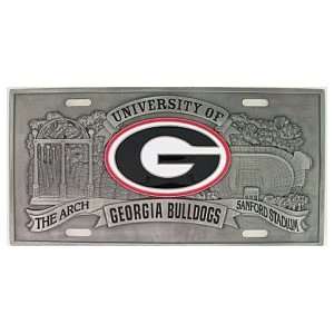  Georgia Bulldogs Pewter License Plate