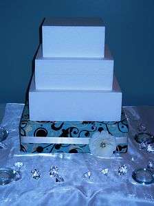 Wedding Cake Stand Custom Made 14, 16, & 18 w/ Rhinestone Ribbon 