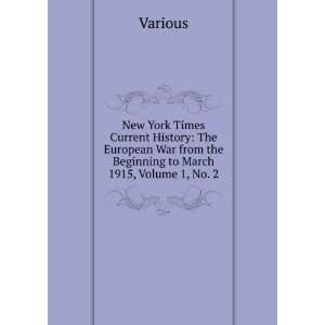  New York Times Current History The European War from the 