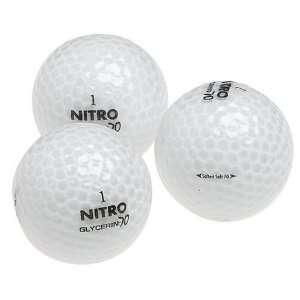  Nitro WBX Glycerin   70 White Golf Balls, 15 pack Sports 
