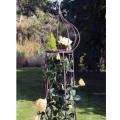 Laura Ashley Chestnut Canopied Metal Garden Bench  Overstock