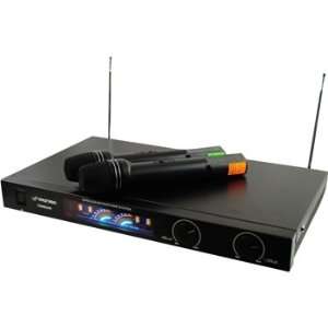  Pyle Wireless 2 Channel VHF Microphone System With 2 