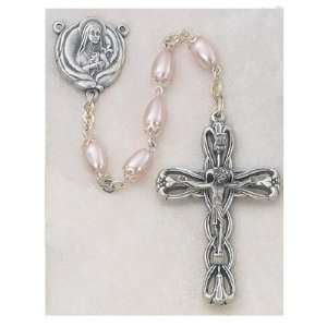   Drop Pearl Rosary Relic on Back of Centerpiece Gift Box Everything