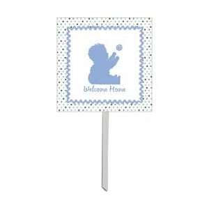  Tickled Blue Baby Shower Yard Sign: Health & Personal Care