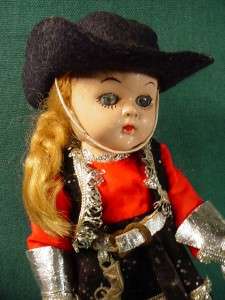   UNMARKED GINNY TYPE DOLL IN COWGIRL OUTFIT TAGGED VOGUE DOLLS  