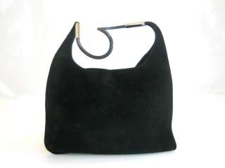 Gucci Black Suede Shoulder bag 001 3167 Authentic! Free Shipping 
