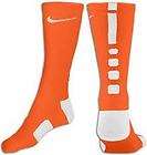 Nike Elite Basketball Crew Sock Size LG Orange with White Stripe $19 
