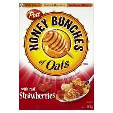 Post Honey Bunches Of Oats Strawberry 368G   Groceries   Tesco 