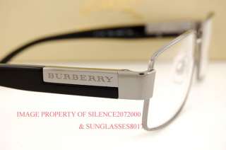 Brand New BURBERRY Eyeglasses Frames BE 1135 1003 GUNMETAL Men 100% 