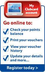 Go online to check your points balance, print your vouchers view your 