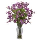 Nearly Natural Purple Dancing Daisy Silk Flower Arrangement