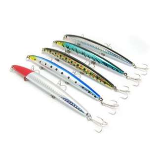   130mm 13g FISHING LURES Lots Minnow Crankbaits Jerk Pike trout fly 077