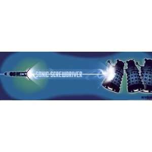  Doctor Who Sonic Screwdriver & Daleks Poster (36.00 x 11 