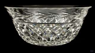 LARGE 9 GLANDORE PATTERN WATERFORD SERVING GLASS BOWL  