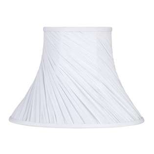Laura Ashley SFW911 Chelsea 11 in. Wide Bell Shaped Lamp Shade, White 