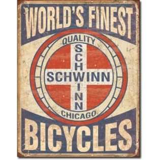 Poster Discount Schwinn   Worlds Finest Bicycles Metal Tin Sign 12.5 
