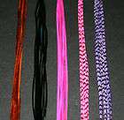   REAL WHITING EXTRA LONG PINK & PURPLE GRIZZLY FEATHER HAIR EXTENSIONS