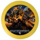 Carsons Collectibles Black Wall Clock of Transformers Bumblebee in 